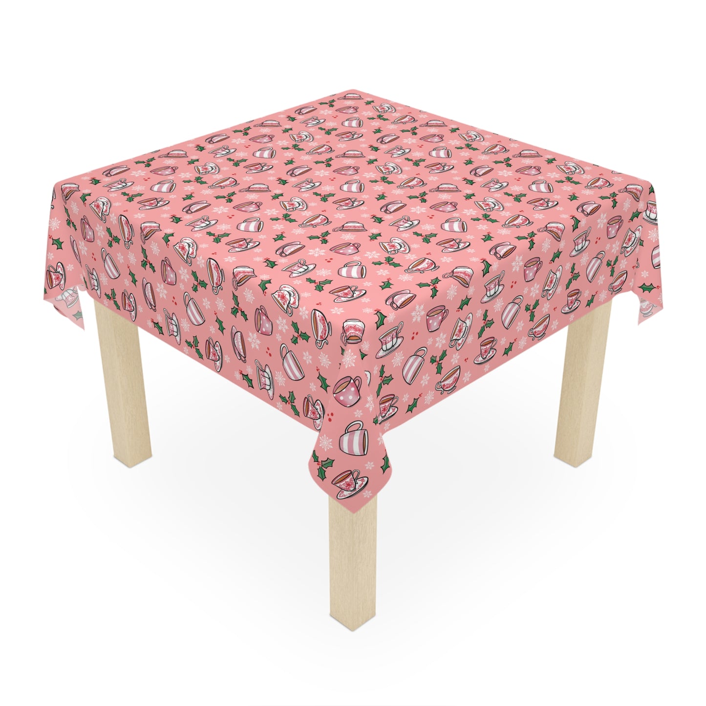Christmas Teacup Tablecloth