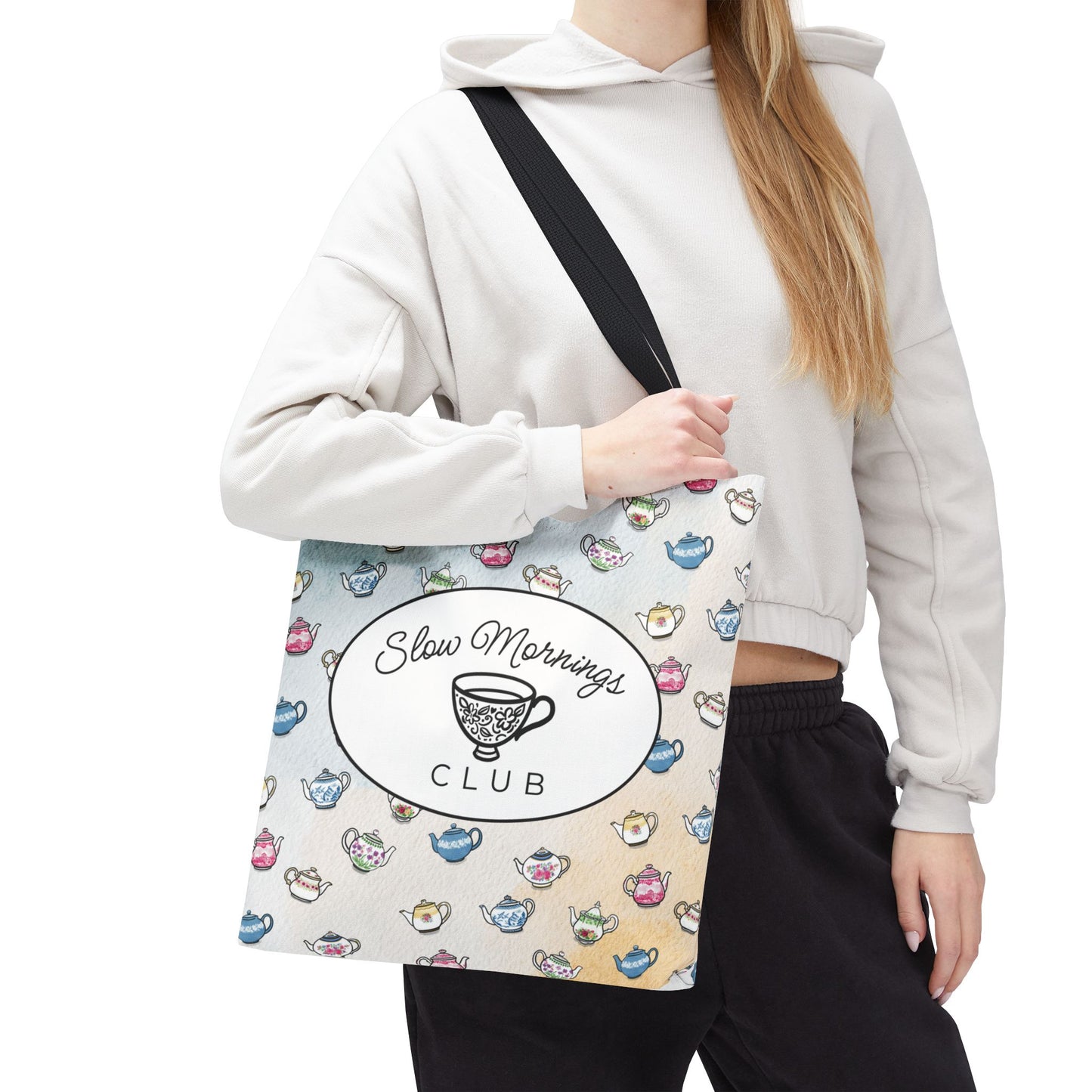 Slow Mornings Club Tote Bag