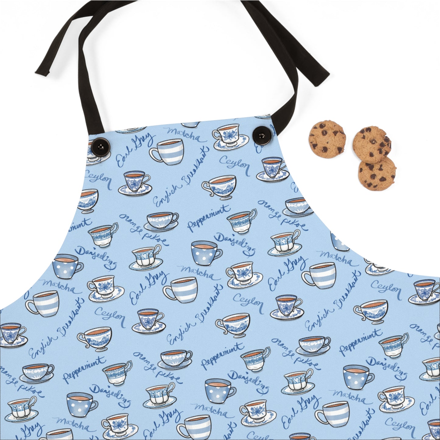 Blue Tea Party Apron