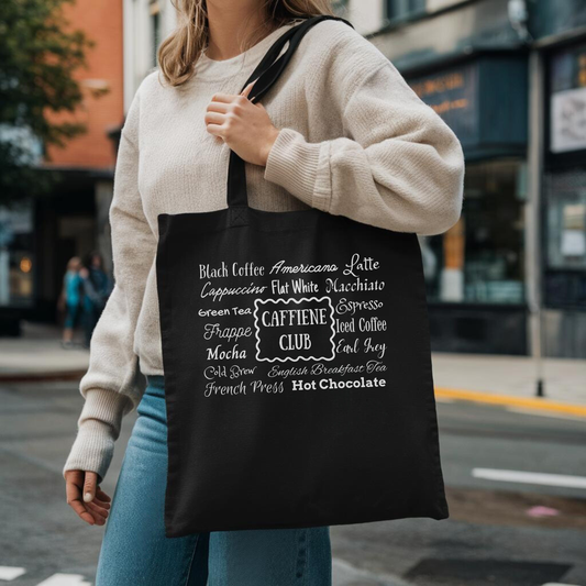 Caffeine Club Tote Bag