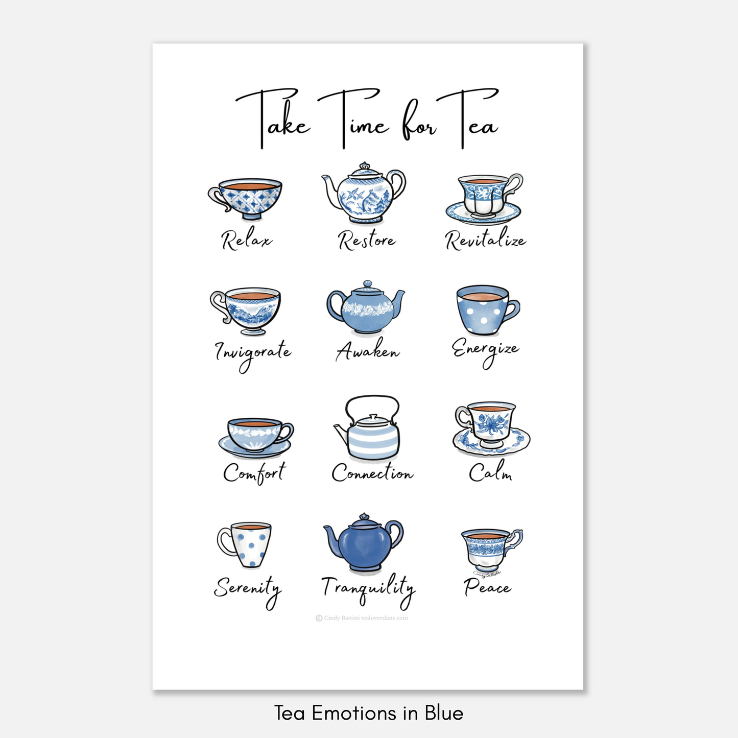 Tea Emotions Posters