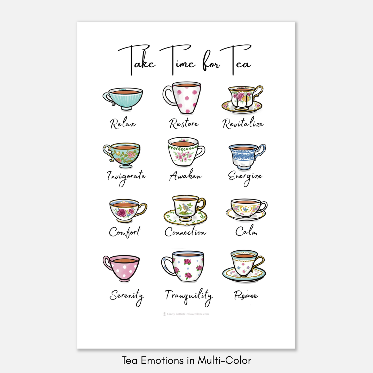 Tea Emotions Posters