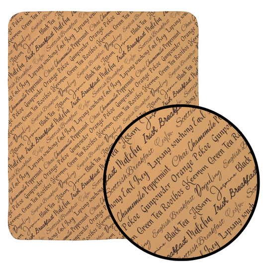 Tea Words Cozy Fleece Sherpa Blanket