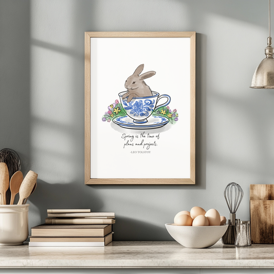 Spring Teacups Print Set